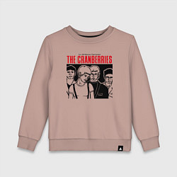 Свитшот хлопковый детский Sus 50 mejores canciones - The Cranberries, цвет: пыльно-розовый