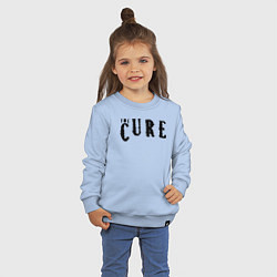 Свитшот хлопковый детский The Cure лого, цвет: мягкое небо — фото 2