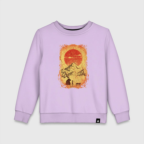 Детский свитшот Пойдём туда / Лаванда – фото 1
