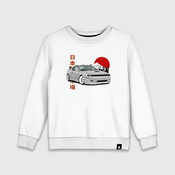 Свитшот хлопковый детский Celica gt-four st183 JDM, цвет: белый