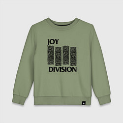 Свитшот хлопковый детский Joy Division - rock, цвет: авокадо