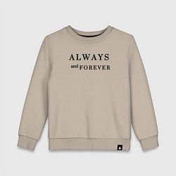 Детский свитшот Always and forever