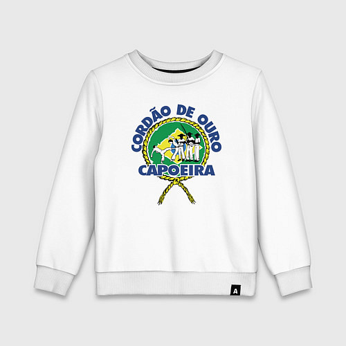 Детский свитшот Cordao de ouro Capoeira flag of Brazil / Белый – фото 1