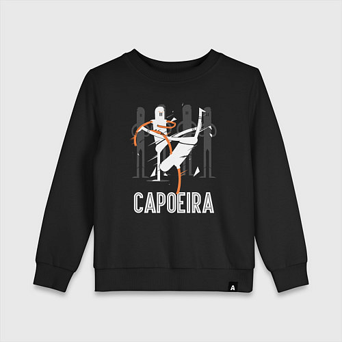 Детский свитшот Capoeira - contactless combat / Черный – фото 1