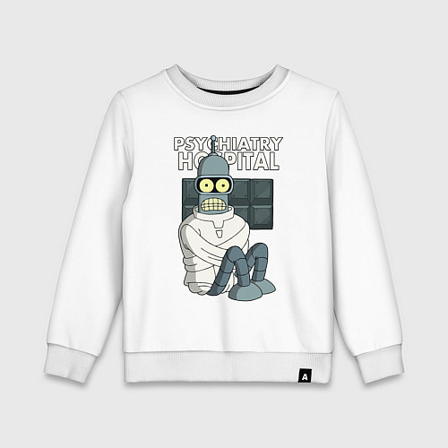 Детский свитшот Bender - hospital / Белый – фото 1
