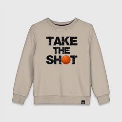 Детский свитшот Сделай выстрел баскетбольным мячом