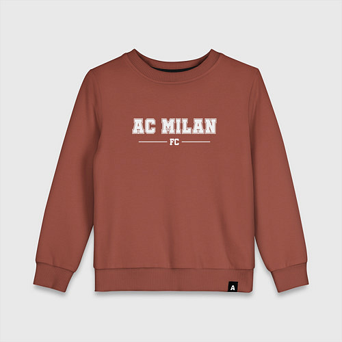 Детский свитшот AC Milan football club классика / Кирпичный – фото 1