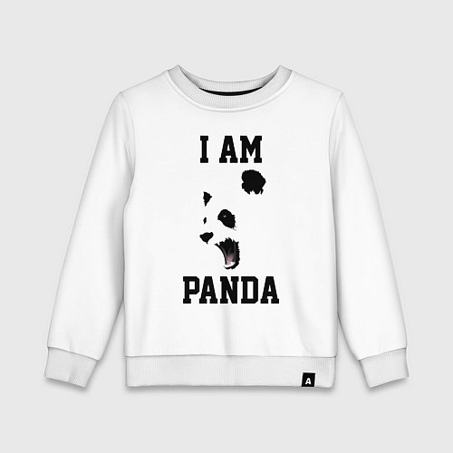Детский свитшот Я - панда / Белый – фото 1