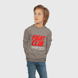 Свитшот хлопковый детский Fight club boxing, цвет: утренний латте — фото 2