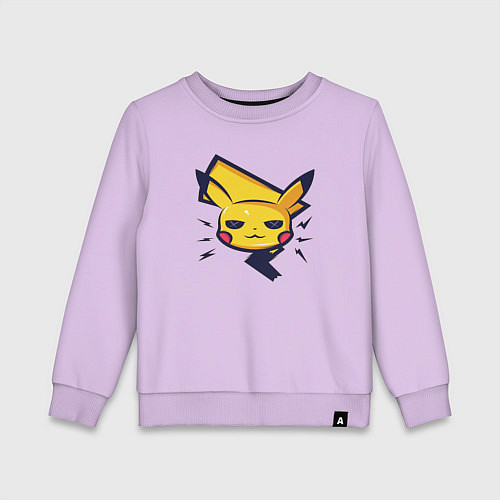 Детский свитшот Мордочка и хвост Пикачу / Лаванда – фото 1