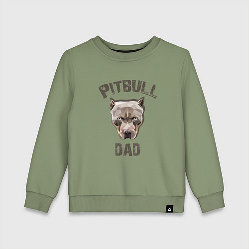 Детский свитшот Pitbull dad / Авокадо – фото 1