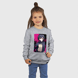 Свитшот хлопковый детский Sweet Ai Mizuno - Зомбилэнд Сага Месть, цвет: меланж — фото 2