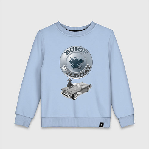 Детский свитшот Buick Wildcat - cabriolet - retro / Мягкое небо – фото 1