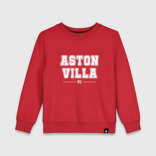 Детский свитшот Aston Villa football club классика / Красный – фото 1