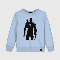 Свитшот хлопковый детский Mass Effect N7 - Warrior, цвет: мягкое небо