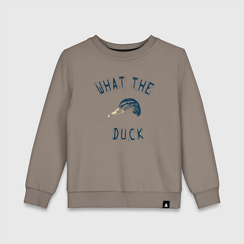 Детский свитшот Что за Утка? / Утренний латте – фото 1