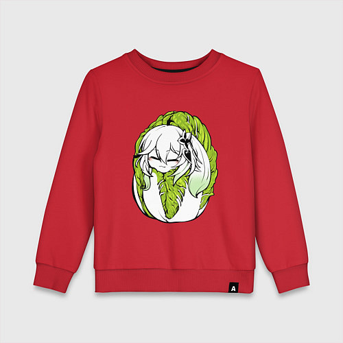 Детский свитшот Капуста-Нахида / Красный – фото 1