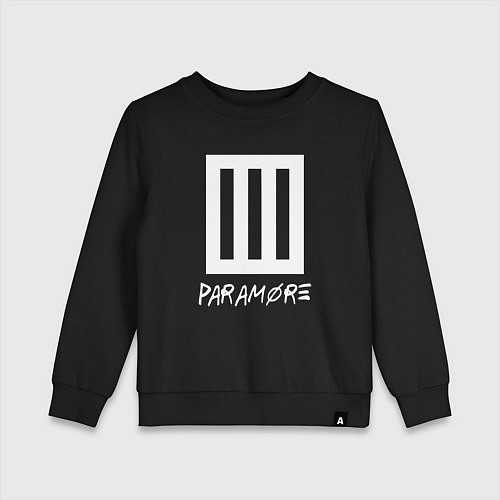 Детский свитшот Paramore логотип / Черный – фото 1