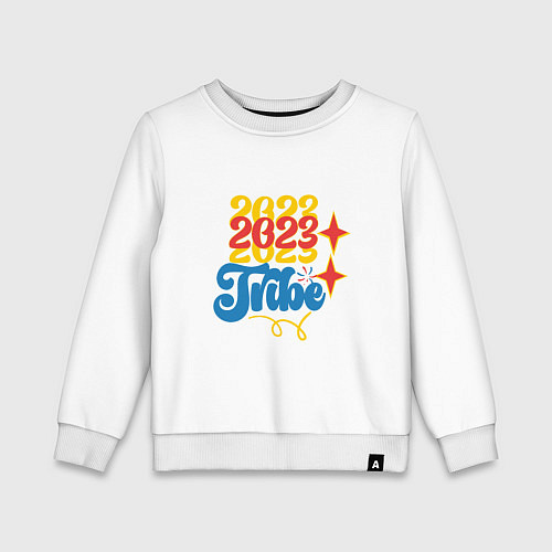 Детский свитшот 2023 tribe / Белый – фото 1