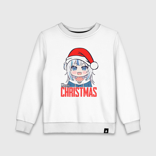Детский свитшот Новый год аниме / Белый – фото 1