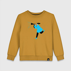 Детский свитшот Музыкант бежит