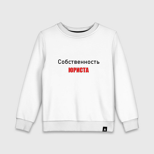 Детский свитшот Собственность юриста / Белый – фото 1