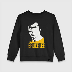 Свитшот хлопковый детский Bruce Lee style, цвет: черный