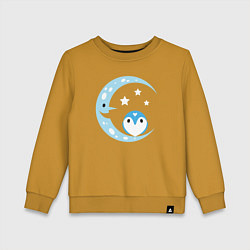 Детский свитшот Совёнок на Луне