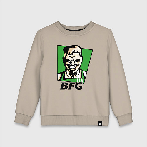 Детский свитшот Doom BFG / Миндальный – фото 1