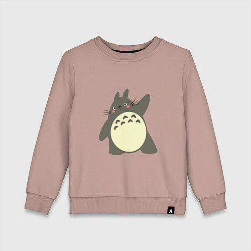Детский свитшот Hello Totoro / Пыльно-розовый – фото 1