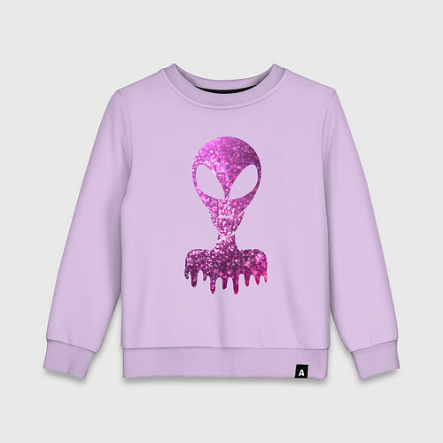 Детский свитшот Пришелец парные Она / Лаванда – фото 1