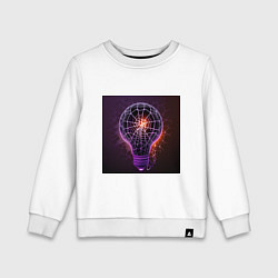Детский свитшот Фиолетовая лампочка