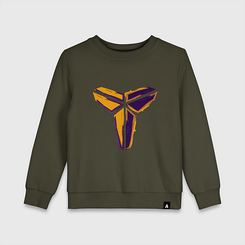 Детский свитшот Kobe logo / Хаки – фото 1