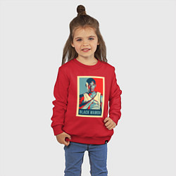 Свитшот хлопковый детский Black mamba poster, цвет: красный — фото 2