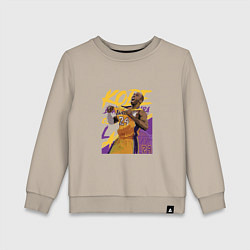 Свитшот хлопковый детский Kobe champion, цвет: миндальный