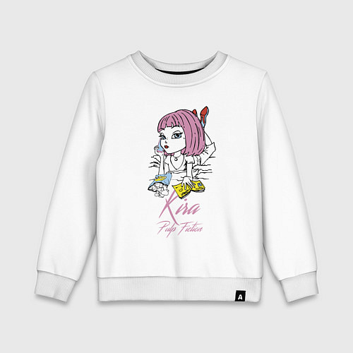 Детский свитшот Kira - pulp fiction / Белый – фото 1
