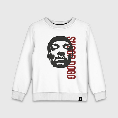 Детский свитшот Репер Snoop Dogg / Белый – фото 1