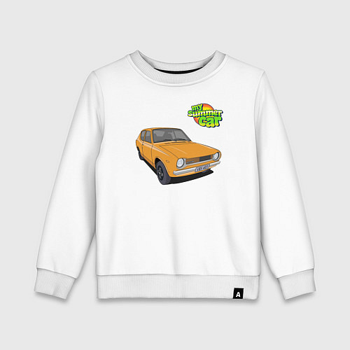 Детский свитшот My summer car yellow / Белый – фото 1