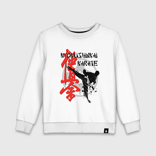 Детский свитшот Киокушинкай карате / Белый – фото 1