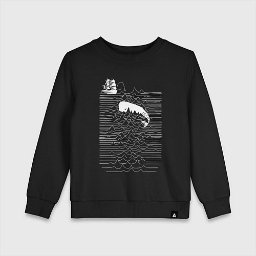 Детский свитшот Joy Division китобой / Черный – фото 1