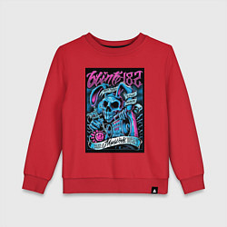 Свитшот хлопковый детский Blink 182 рок группа, цвет: красный