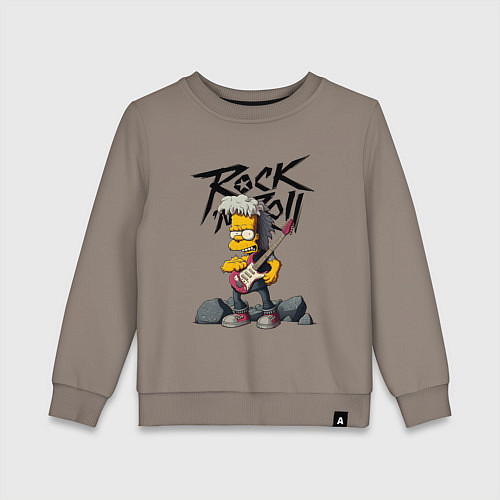 Детский свитшот Simpsons Rock / Утренний латте – фото 1