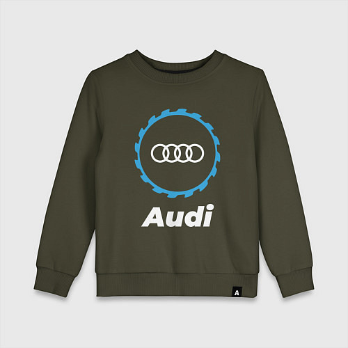 Детский свитшот Audi в стиле Top Gear / Хаки – фото 1