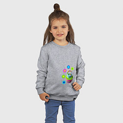 Свитшот хлопковый детский Светлый праздник, цвет: меланж — фото 2