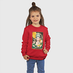 Свитшот хлопковый детский The Buddha Tarot Card, цвет: красный — фото 2