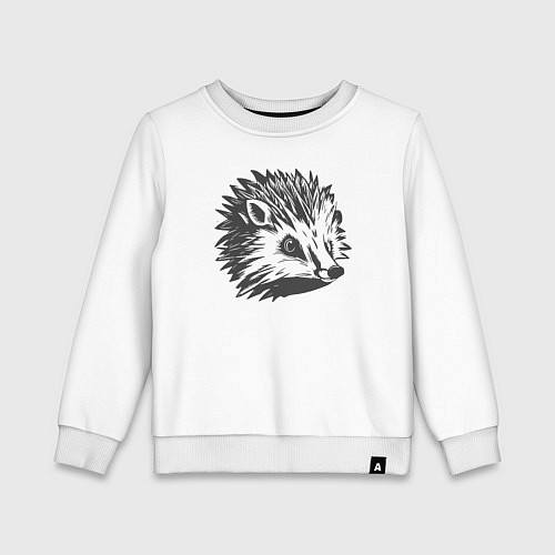 Детский свитшот Маленький ежик / Белый – фото 1