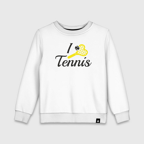 Детский свитшот Love tennis / Белый – фото 1