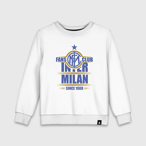 Детский свитшот Inter Milan fans club / Белый – фото 1