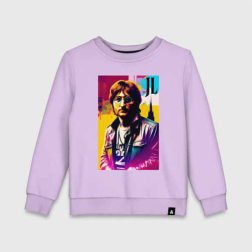 Детский свитшот John Lennon - world legend / Лаванда – фото 1