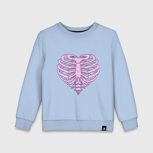 Детский свитшот Bone heart / Мягкое небо – фото 1